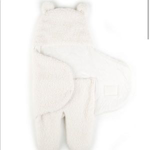 Tadpoles Sherpa Teddy Bear Swaddle Wrap